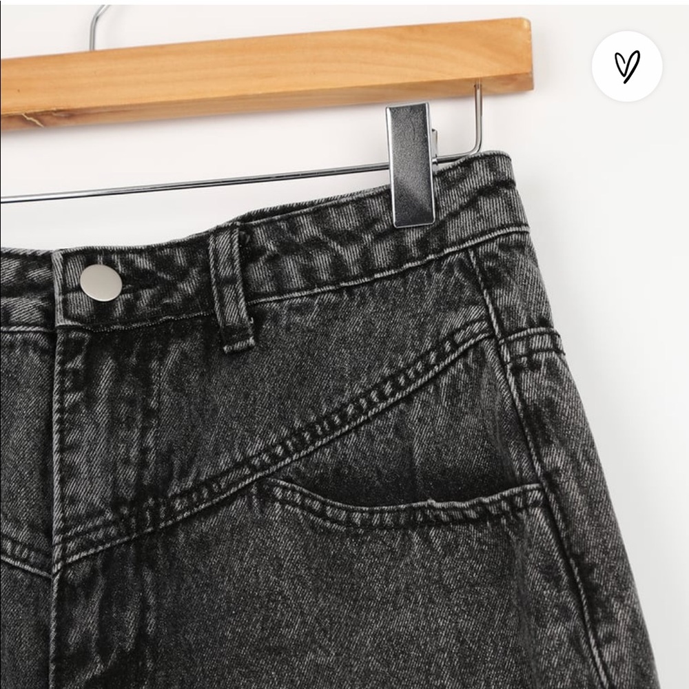 Lulus Precision Washed Black High Rise Cropped - Picture 8 of 9